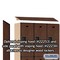 Salsbury Industries Wardrobe Locker, 45" W, 18" D, 76" H, (3) Wide, (6) Openings, Mahogany 22368MAH - alternate 3
